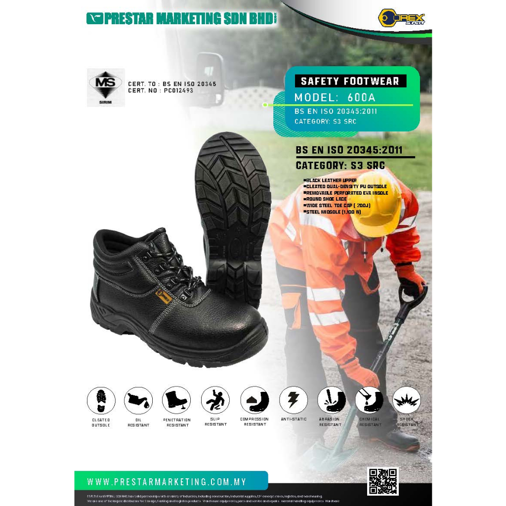 Orex SAFETY SHOE SIRIM 600A