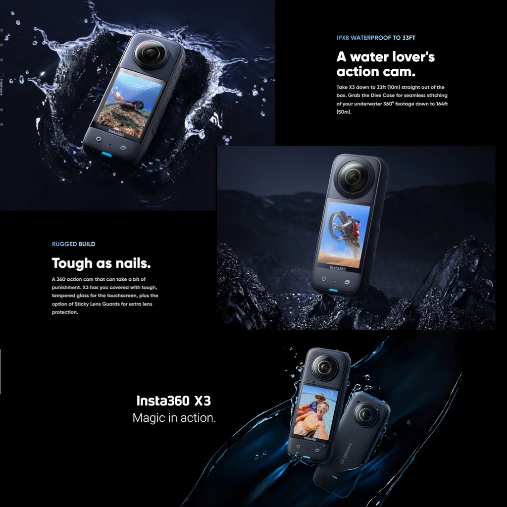 Insta360 X3 / X4 กล้อง 360 Action Camera 5.7K 72MP thumbnail 4