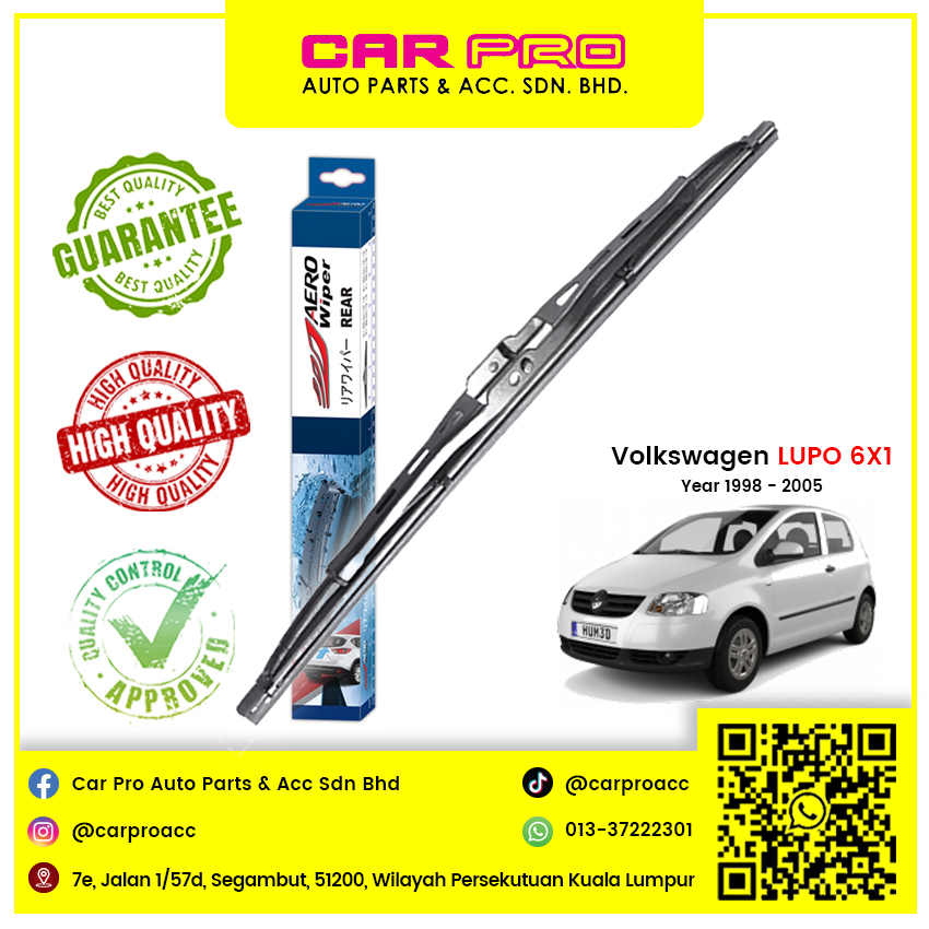 Volkswagen LUPO 6X1 1998 - 2005 ที่ปัดน้ําฝนด้านหลัง Belakang 11