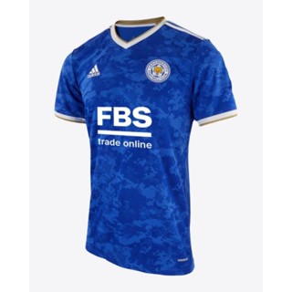 เสื้อกีฬาแขนสั้น ลายทีม Leicester City Home Away Kits 2021/22