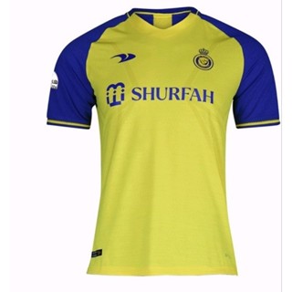 เสื้อกีฬาแขนสั้น ลายทีมชาติฟุตบอล Nassr 2022 23 ชุดเหย้า