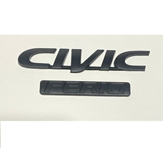 Civic EK Hitam Ferio ตราสัญลักษณ์ Ferio สีดํา Civic EK Black Civic EK Hitam Ferio Hitam