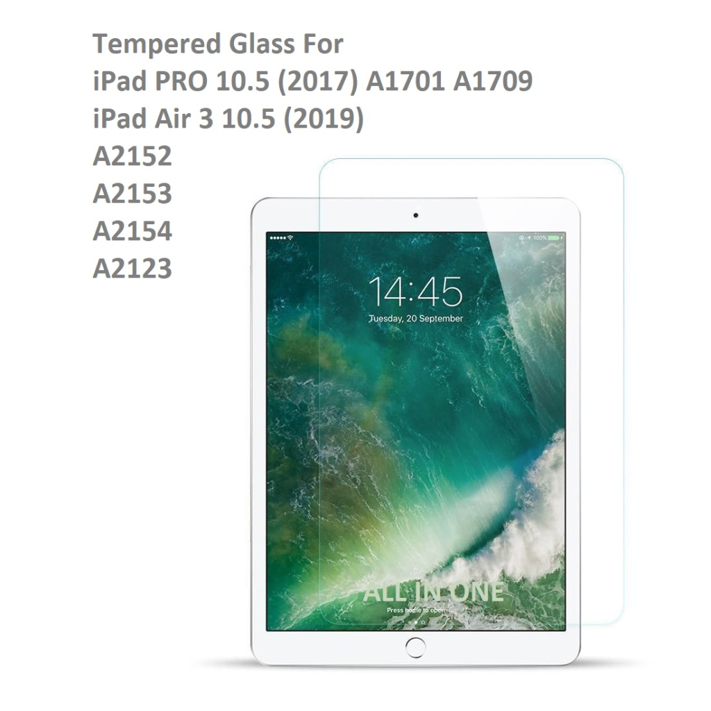 IPad Pro 10.5 (2017) A1701 A1709 กระจกเทมเปอร์ปกป้องหน้าจอ