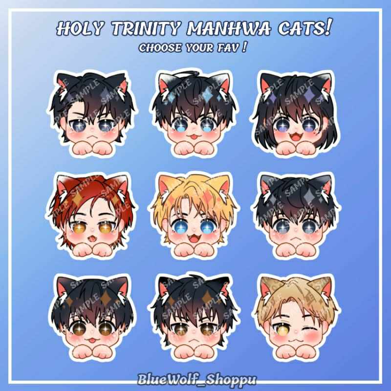 [ MANHWA CATS ] ORV S-CLASS HUNTER TRASH COUNT สติ๊กเกอร์ BlueWolf