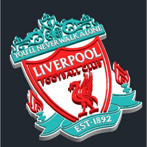 LIVERPOOL FC - LOGO แม่เหล็กติดตู้เย็น