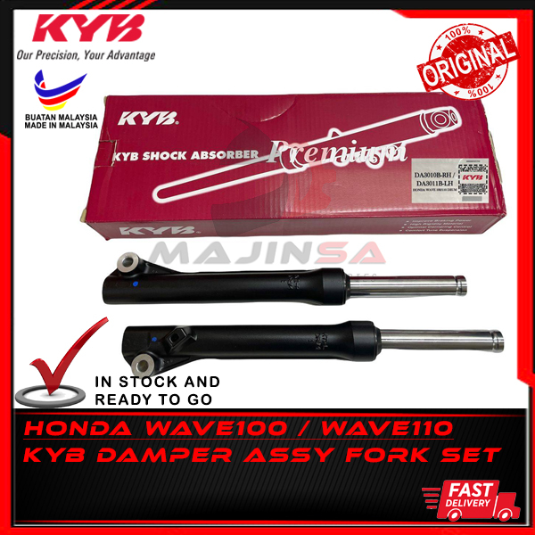 KYB HONDA WAVE 100 WAVE 110 FORK SET DAMPER ASSY สําหรับ HONDA WAVE 100 WAVE 110 KYB KAYABA DA3010 D