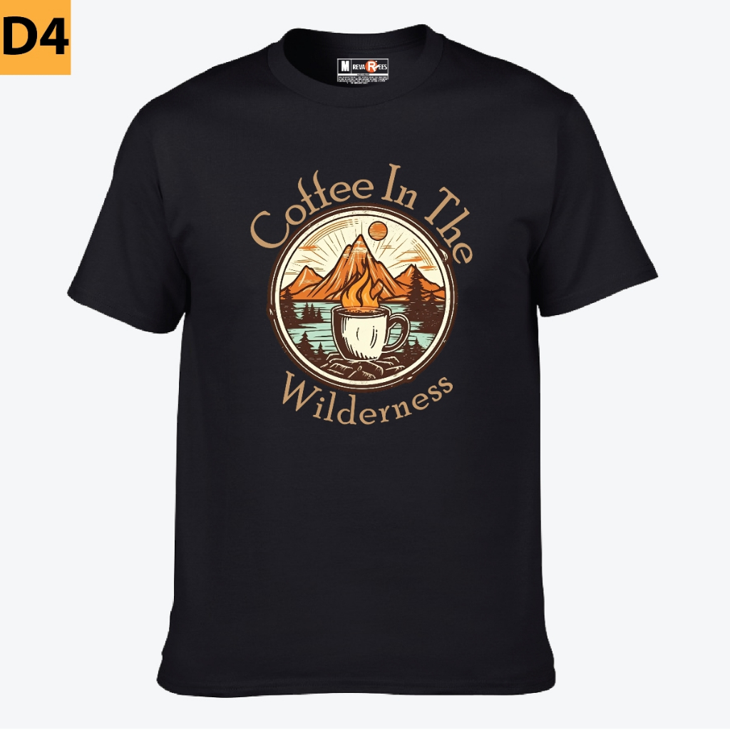 Coffee - Graphic Tee [XS-5XL] - Cotton 100% - สีดํา