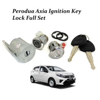 Perodua Axia ชุดกุญแจล็อกประตูสตาร์ทเตอร์ Kunci Start Kereta Lock Pintu