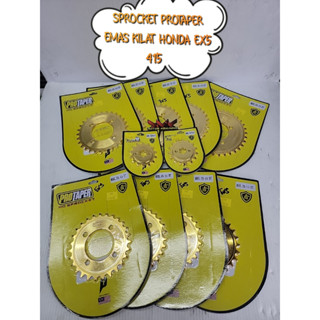 Protaper 415 EX5 SPROCKET แฟลชหน้า หลัง สีทอง