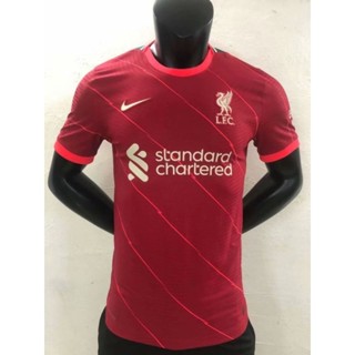 เสื้อกีฬาแขนสั้น ลายทีม Liverpool Home Player Version 2021/22