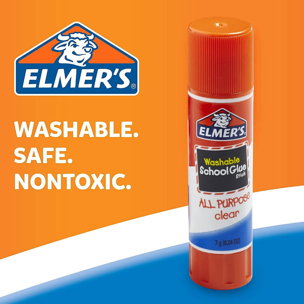 Elmer's Disappearing Purple All Purpose School Glue Sticks, Washable, 7g