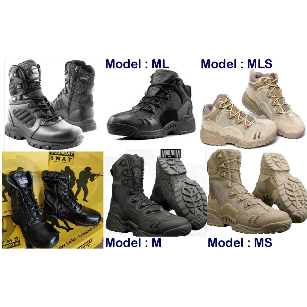 รองเท้าบูทหนัง KASUT KULTI SWAT MAGNUM TACTICAL BOOTS