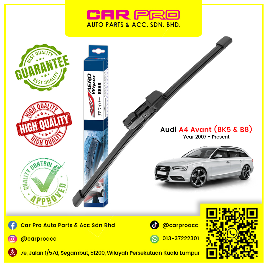 Audi A4 Avant (8K5 & B8) 2007 - ปัจจุบันที่ปัดน้ําฝนด้านหลัง Belakang 16