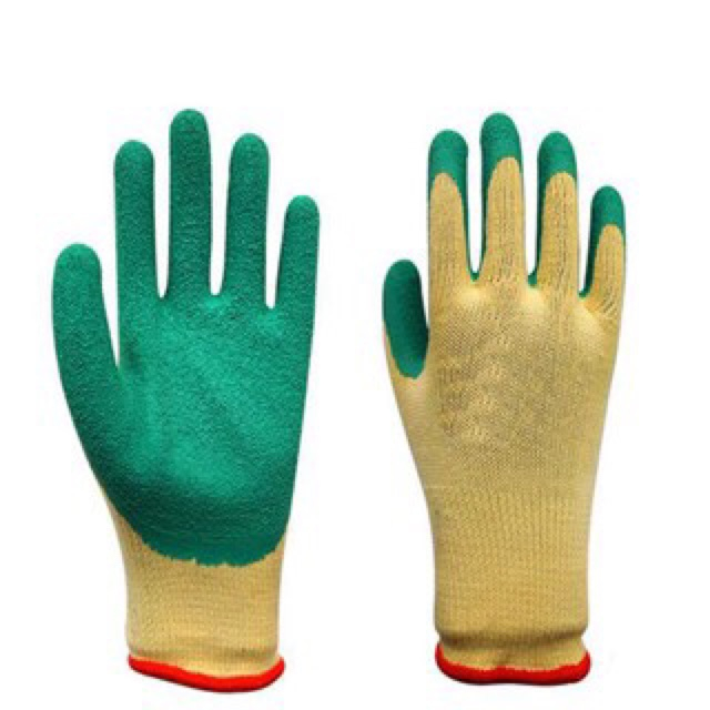 ! Scaffitle Glove Work Glove ยางเคลือบปาล์ม DURABLE /COATED GLOVE /COTTON LINER GLOVE/HOUSEHOLD GLOV