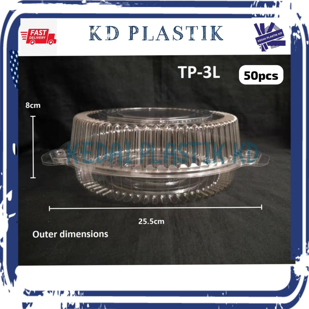 Tp-3l / OP-L5 / BX 035 50s ถาดพลาสติก / ถาดใส่อาหารบรรจุภัณฑ์แบบใช้แล้วทิ้ง / Bekas Makan