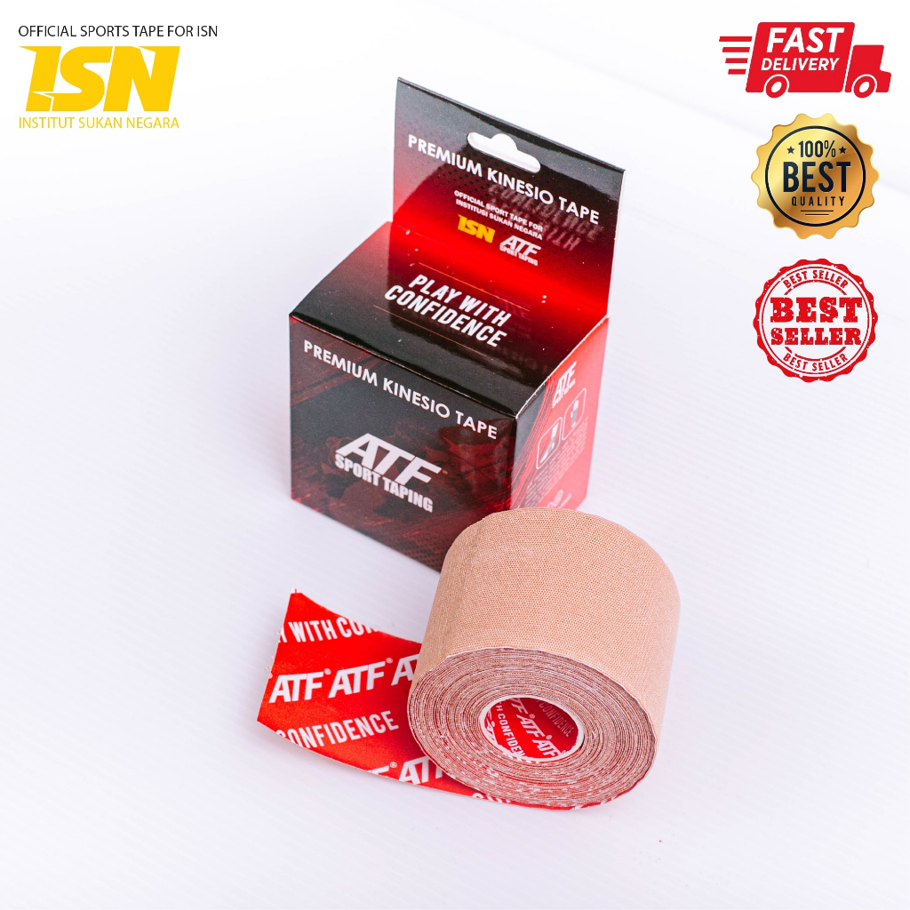 Kinesiology Tape Elastic Physio Rehab Sport By ATF SPORT TAPING (ธรรมดา)