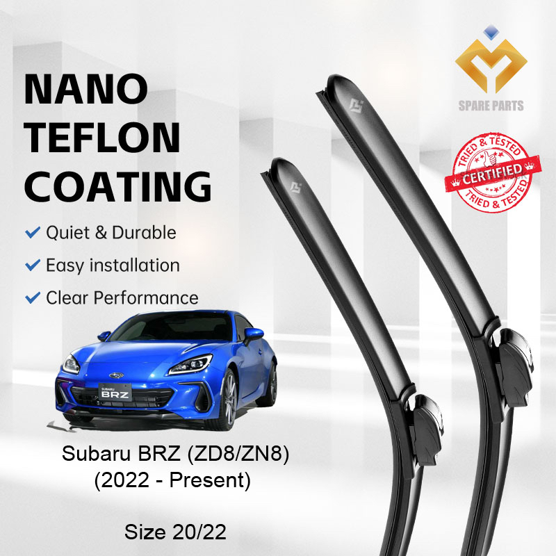 Subaru BRZ ZN8 2022-ปัจจุบันคุณภาพระดับพรีเมียม Japan Tech ที่ปัดน้ําฝนรถยนต์ 1 ชุด 20"+22" U Hook-ร