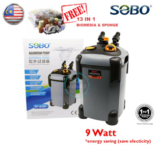 Sobo SF-850F-UV / SF-850F ปั๊มตู้ปลา กระป๋องกรองภายนอก พร้อมหลอดไฟ UV / ไม่มีหลอดไฟ UV