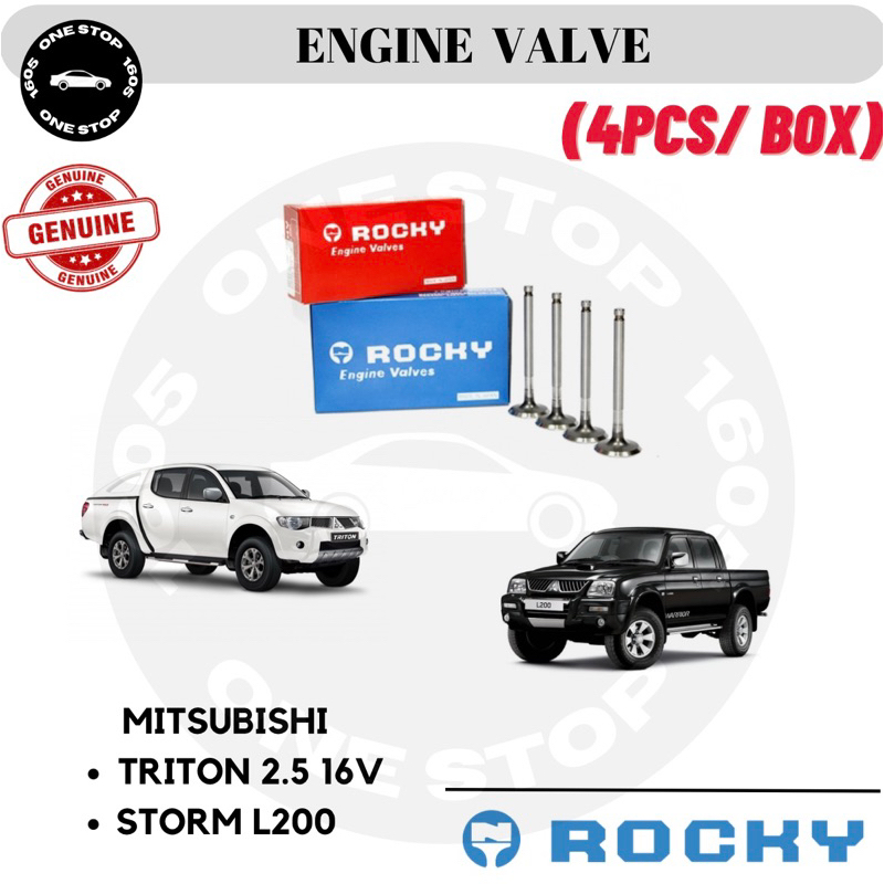 MITSUBISHI TRITON 2.5 16V STORM L200 4D56 4D56T JAPAN ROCKY ชุดวาล์วเครื่องยนต์ INT INTAKE/ EXH EXHA