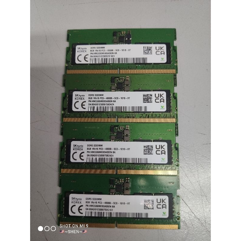Samsung / Hynix DDR5 4800mhz/5600mhz SODIMM Laptop RAM