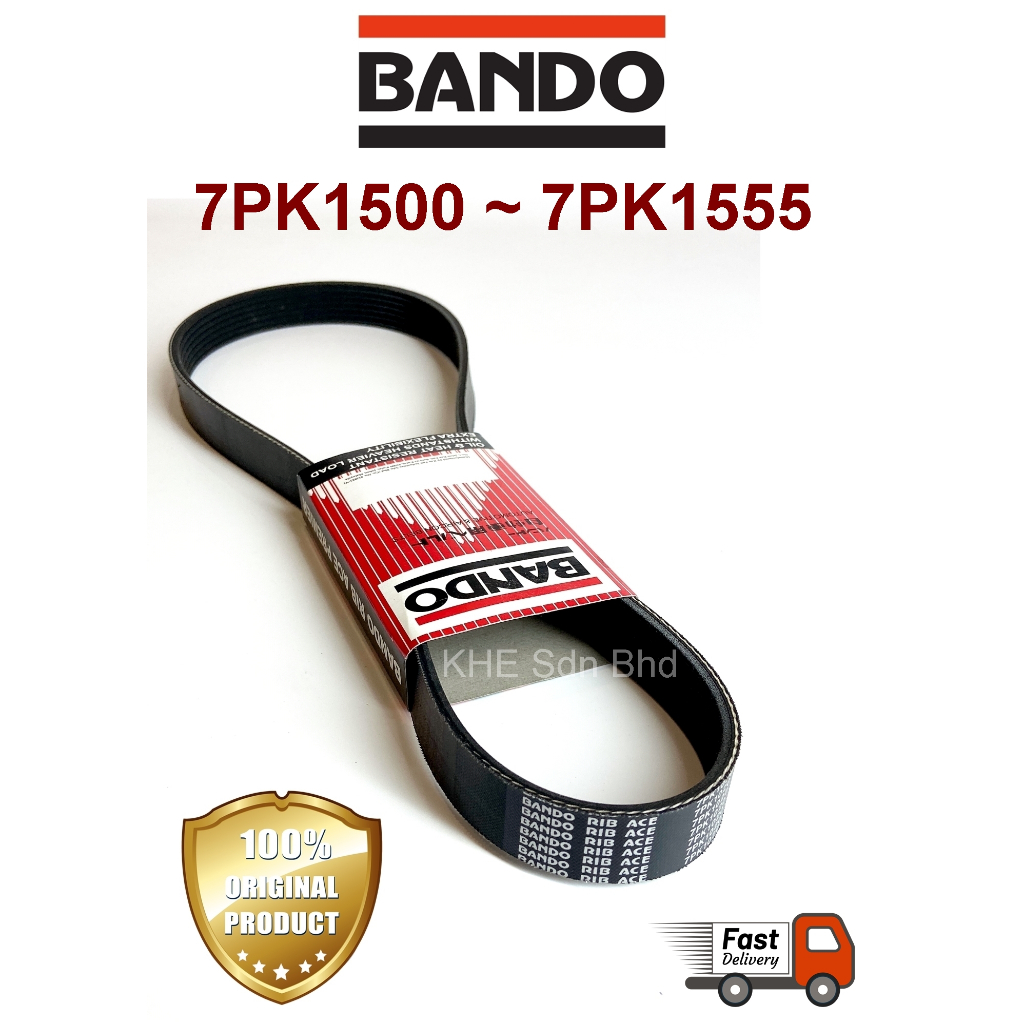 Bando เข็มขัดญี่ปุ่น 7PK 1500 1515 1516 1520 1530 1540 1550 Rib Ace 7PK1500 7PK15 7PK1516 7PK1520