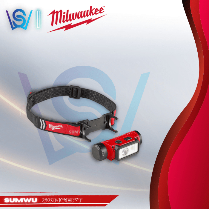 MILWAUKEE USB RECHARGEABLE HEADLAMP 600 LUMENS (L4 HL2-301) Outdoor Camping Hiking LED Worklight