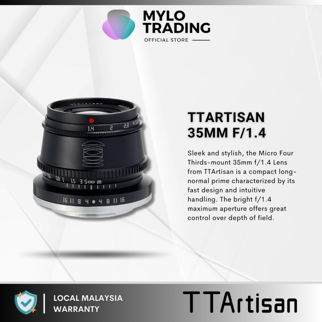 ( My ) TTArtisan 35mm F1.4 APS-C เลนส ์ กล ้ องโฟกัสแบบแมนนวลสําหรับ Sony E / Fuji X / Canon M / Nikon Z Mount ( 35 มม . )