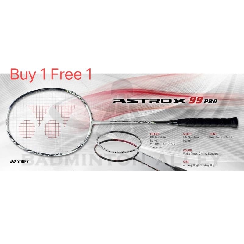 ซื้อ 1 ฟรี 1 ไม้แบดมินตัน Yonex Astrox 88s Astrox 99 Duora 10 Votrix Z Force 2 Astrox 100zz