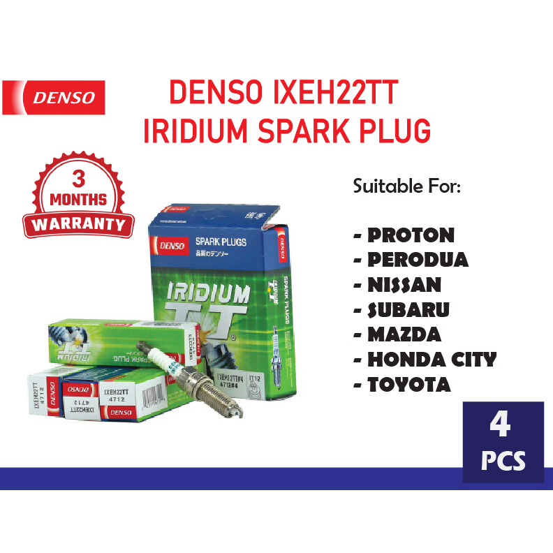 IXEH22TT DENSO PALM PENCUCUH IRIDIUM TT - NISSAN ALMERA/TEANA/PREVE TURBO/PERSONA VVT/BEZZA SPARK PL