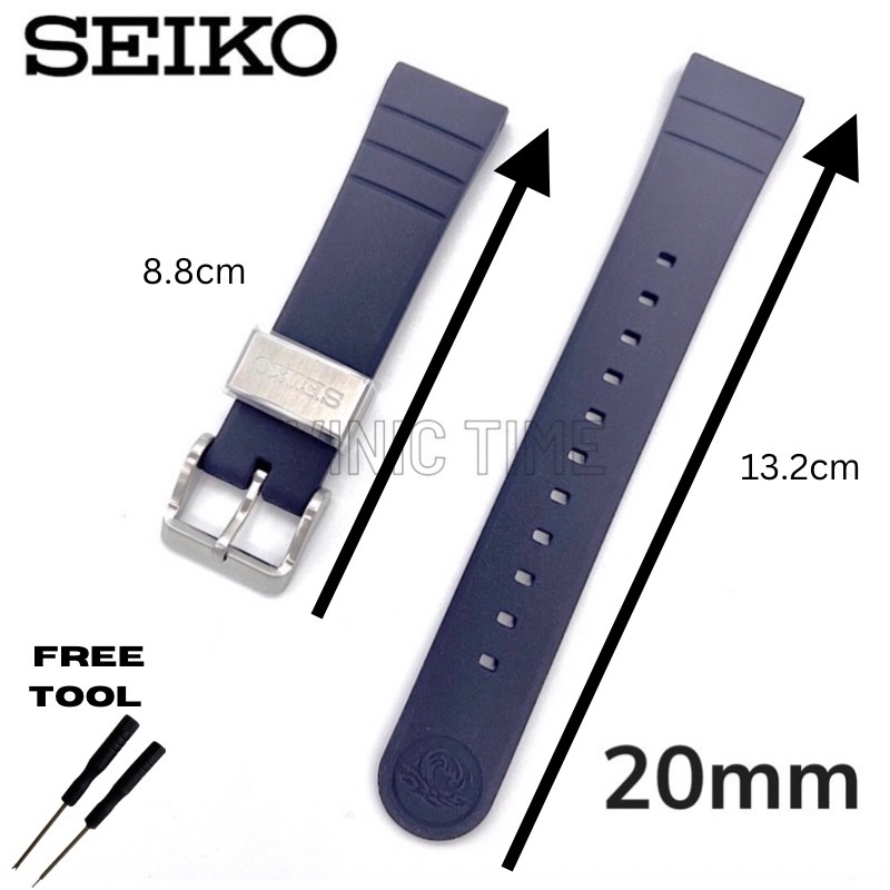 Seiko Prospex Silicone Tuna Safari Band สีน ้ ําเงินเข ้ ม 20mm SRPF81K1 R03L012J0