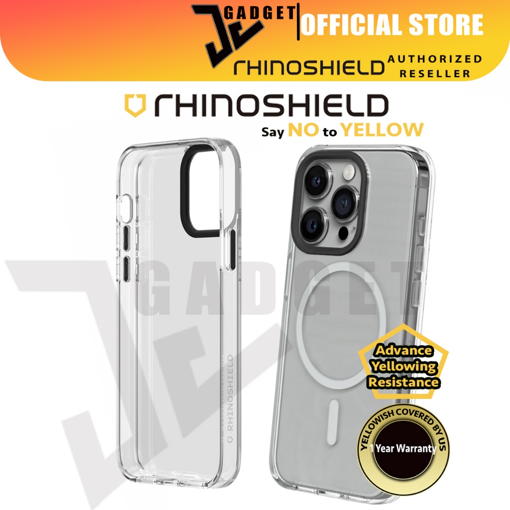 Rhinoshield Clear Case สําหรับ iPhone 17 Pro Max 17 Air 16 Pro Max 16 Plus 15 / 14 / 13 Pro Max Advance Yellowing Resistance – โปรปัง