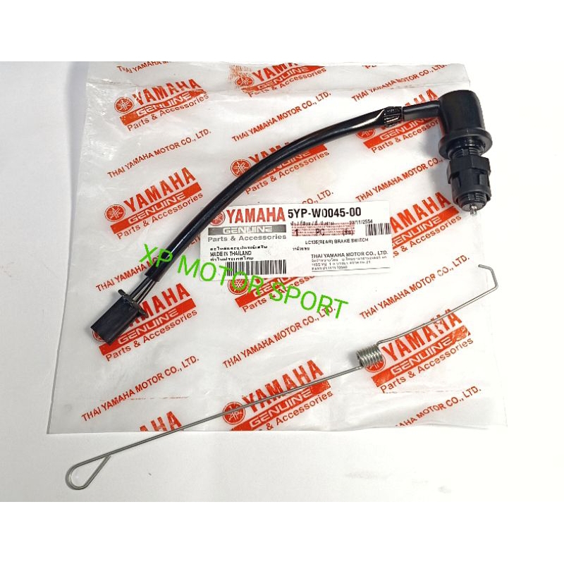 สวิตช์เบรก Belakang สวิตช์เบรกหลัง Yamaha LC135 Sekali ชุดสปริง 5YP-W0045-00