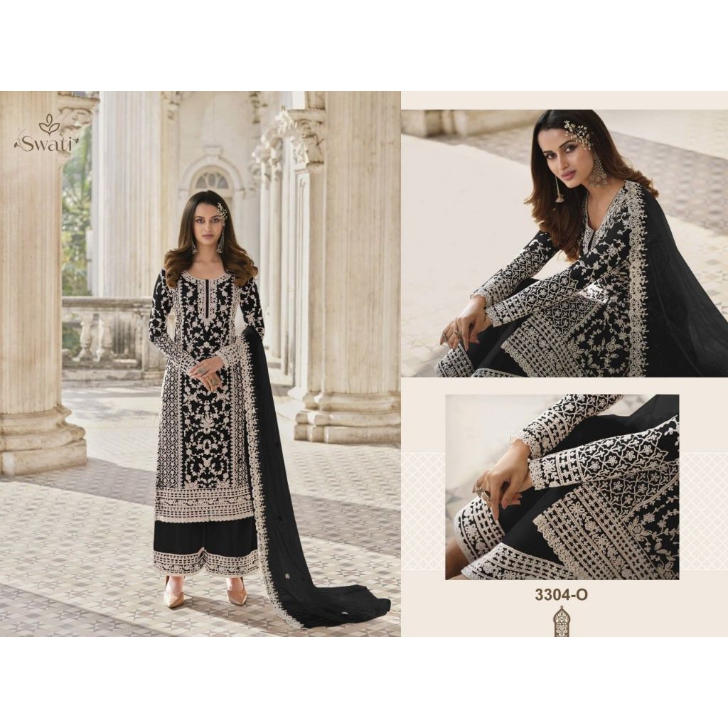 Pakistani Womens Wear Designer Shalwar Kamez Duptata Dress ปาร์ตี้ชาติพันธุ์สวมใส่เย็บปักถักร้อยหนัก