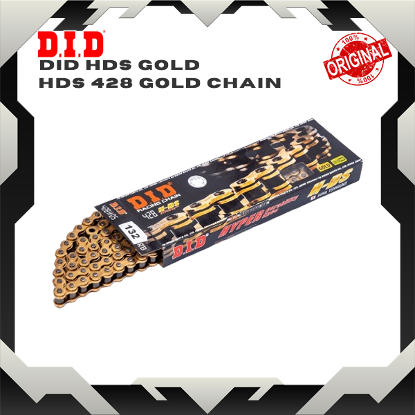 DID CHAIN HDS 428 114L 122L 132L โซ่ทอง DID RANTAI มอเตอร์
