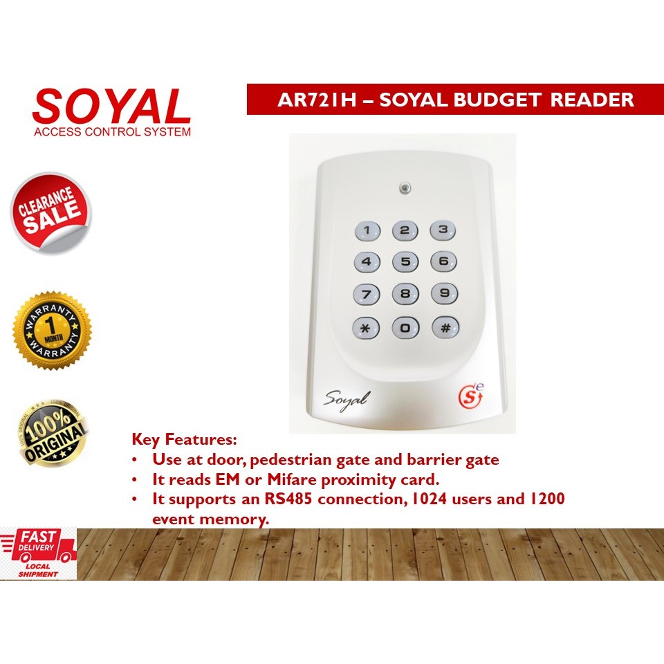 Ar721h – SOYAL BUDGET READER