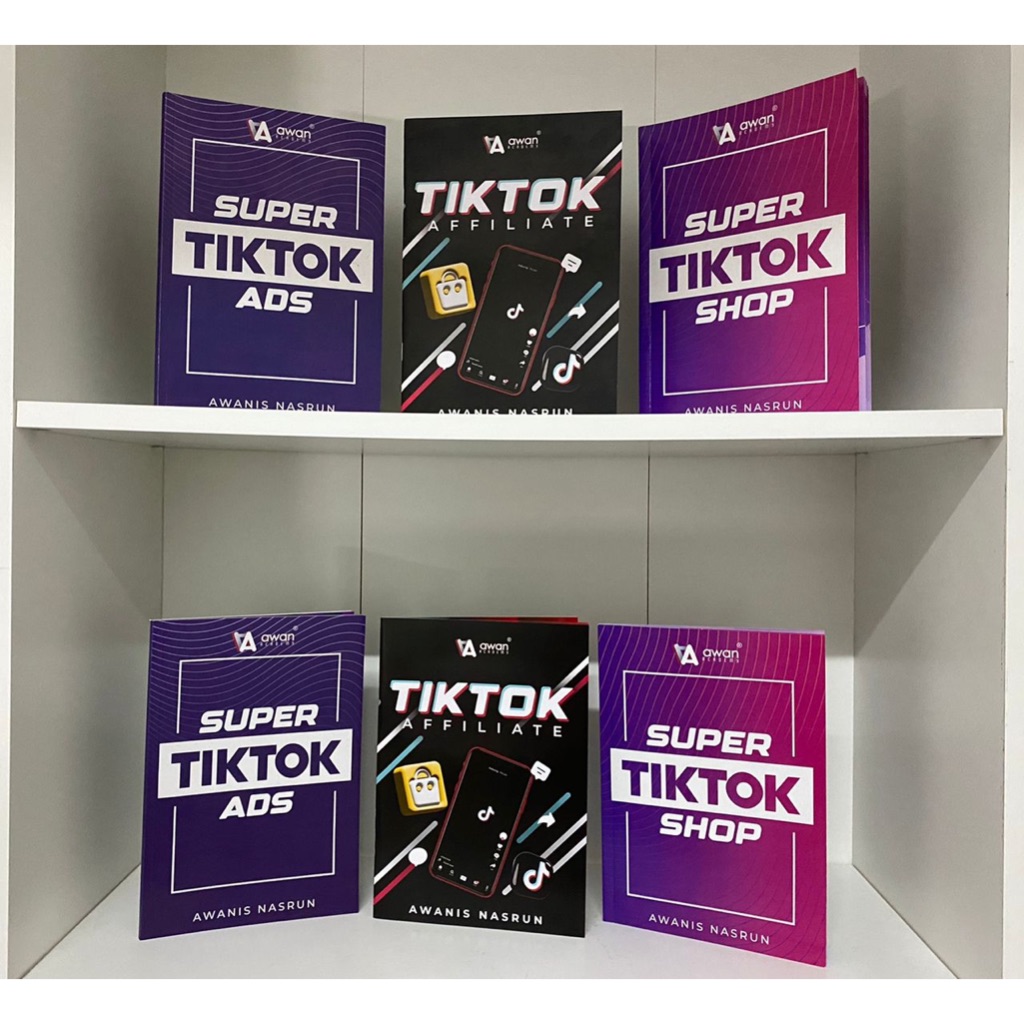 (LIMITED Edition) Set Combo Buku Super Tiktok Shop Ads Affiliate (พิเศษโบนัสฟรีกิเดลลีน KEMPEN)