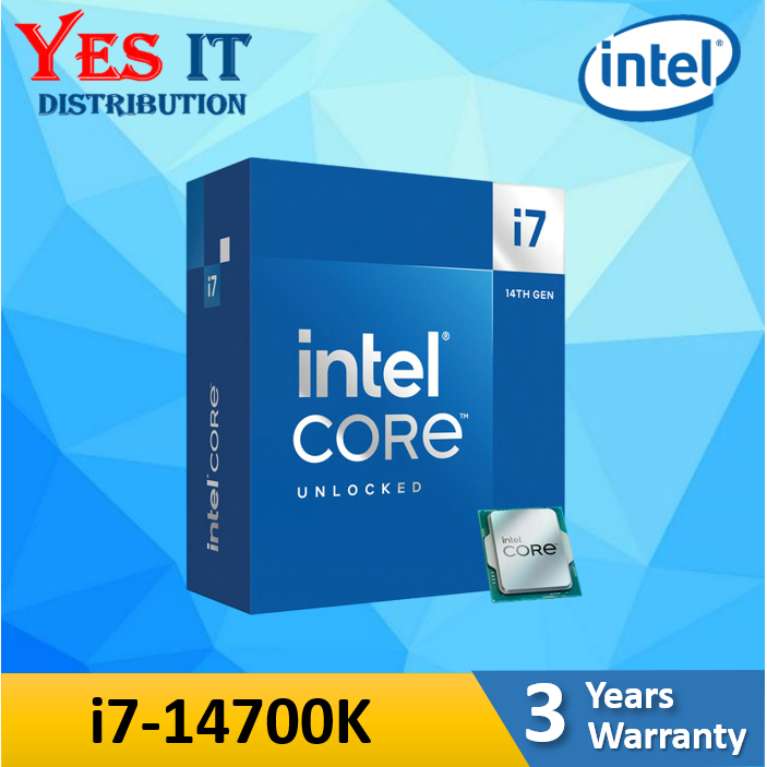 โปรเซสเซอร์ Intel Core i7-13700K / i7-14700K ( แคช 30M สูงสุด 5.40 GHz) รุ่นที่ 13