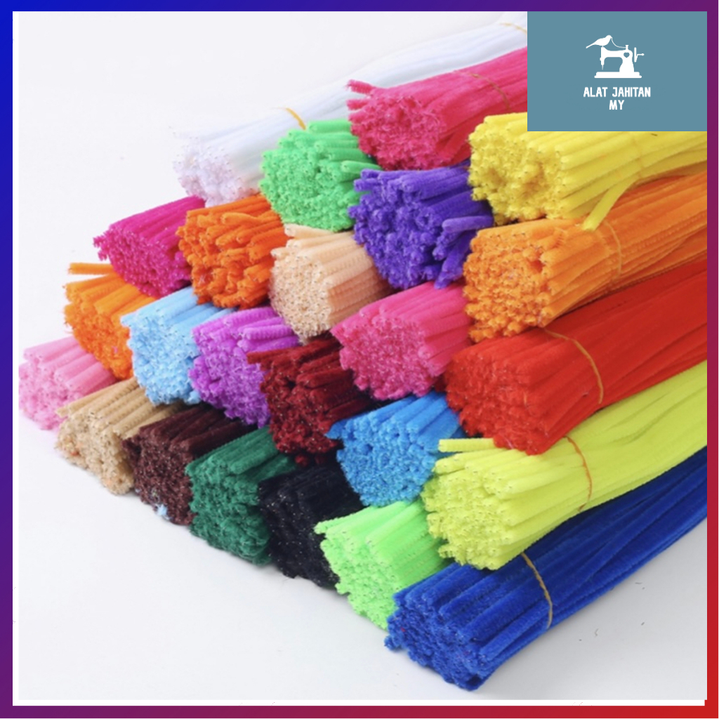 Stems / DIY Craft Sticks / Chenille Sticks (1pack) | Dawai Berbulu / Dawai Chenille / Batang Chenill