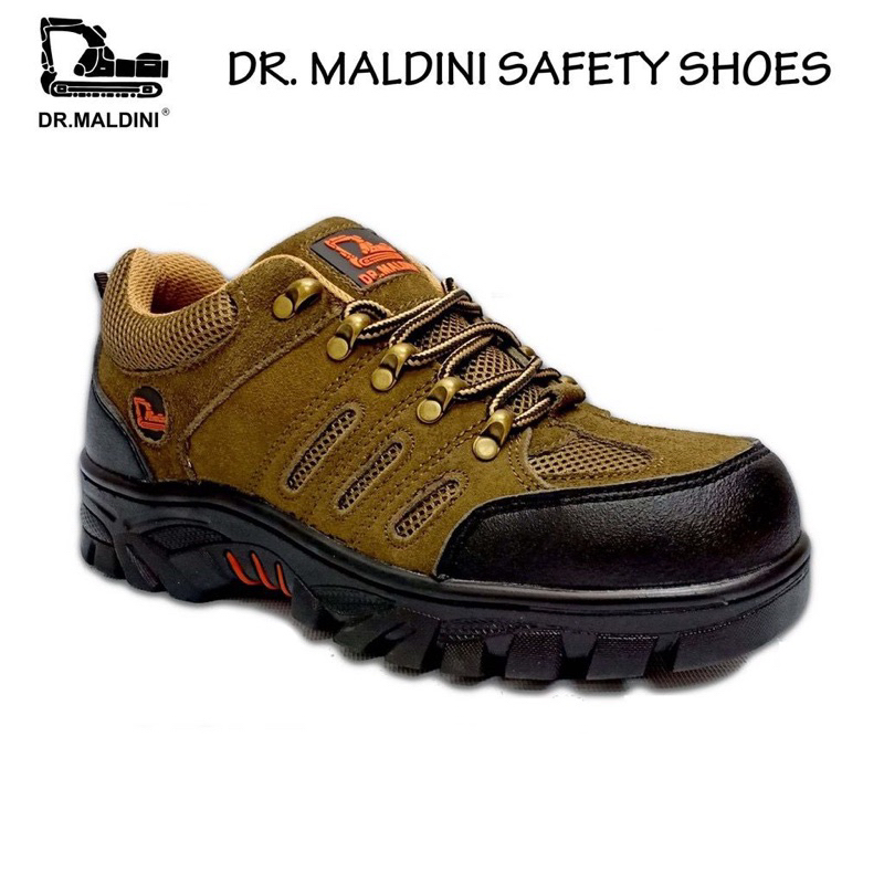 Dr.Maldini รองเท้านิรภัยคุณภาพ Steel Toe Sole Cap Steel / Kasut Safety Dr.Maldini Lelaki