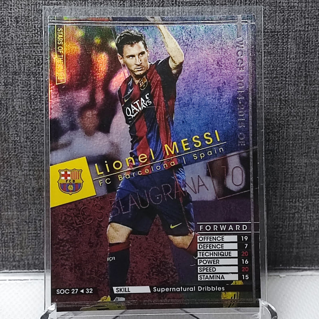 Panini การ์ดฟุตบอล WCCF Japan edition Mess Neymar Suarez Barcelona 2014-2015