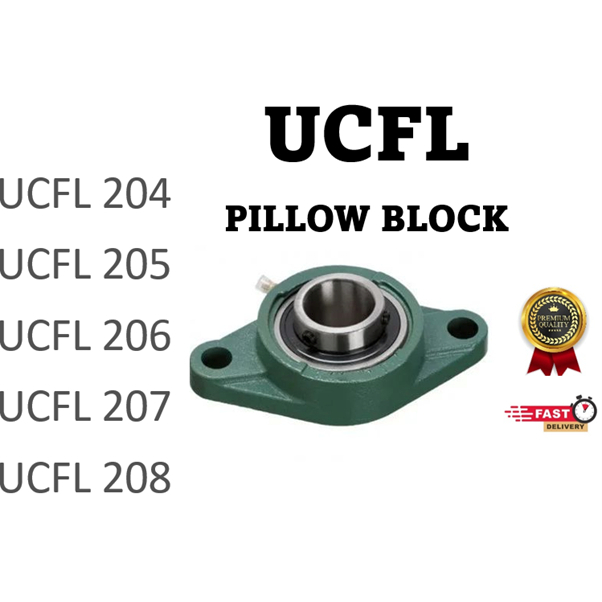 UCFL204 UCFL205 UCFL206 UCFL207 UCFL208 UCFL 209 UCFL210 UCFL หมอนบล็อกแบริ่งหลุมมม/นิ้วตารูปร่างหมอ