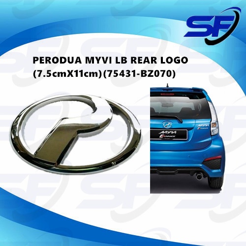 PERODUA MYVI LB REAR LOGOv(7.5cmX11cm)(75431-BZ070)