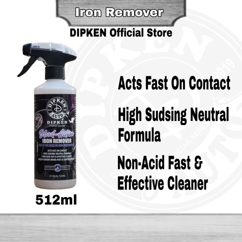 DIPKEN น้ํายาทําความสะอาดล้อ Iron-X (512ml) 18uk.fl.oz / น้ํายาขจัดเหล็ก / น้ํายาดันฝุ่นเบรก