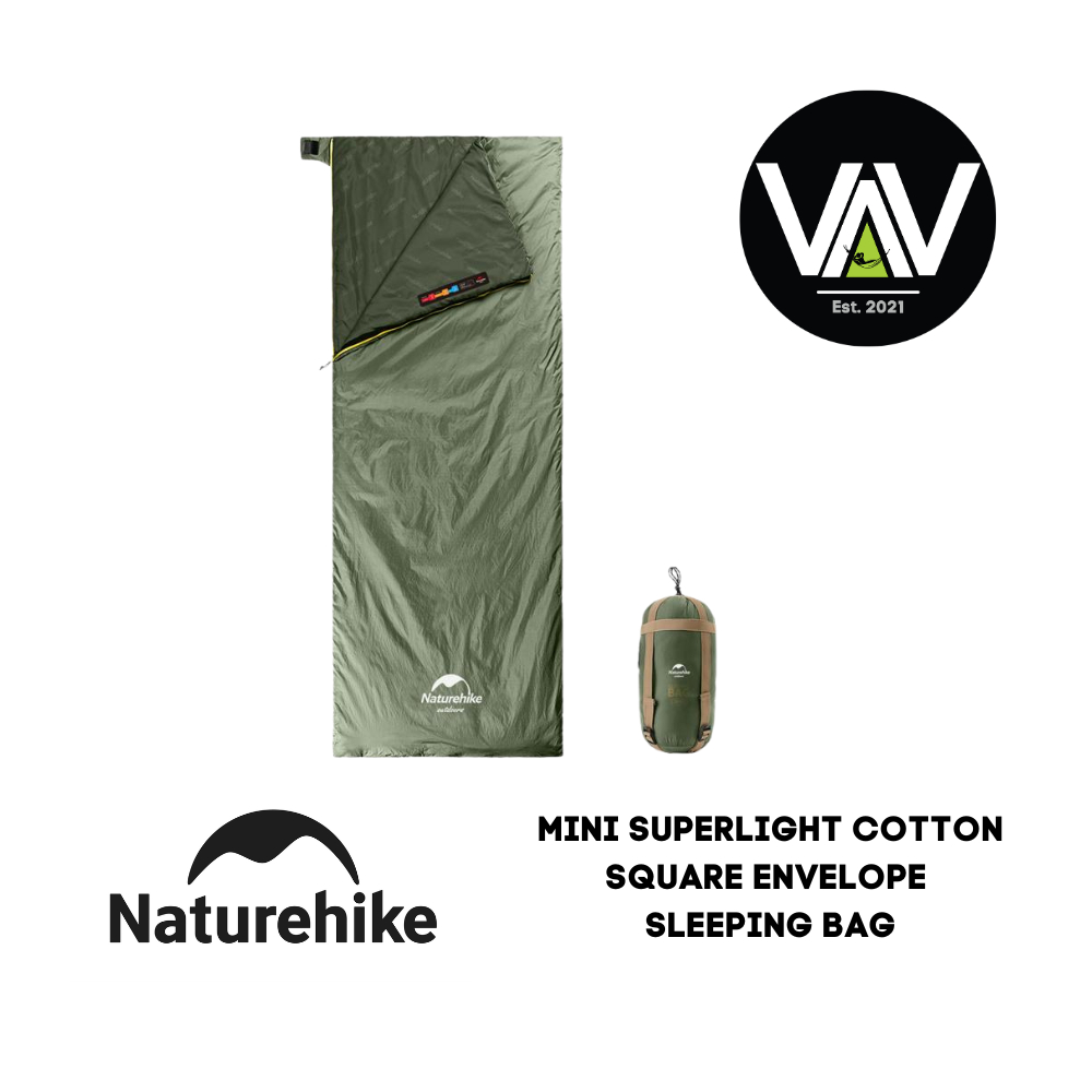 NATUREHIKE ถุงนอนซองจดหมายขนาดเล็กเบามาก LW180