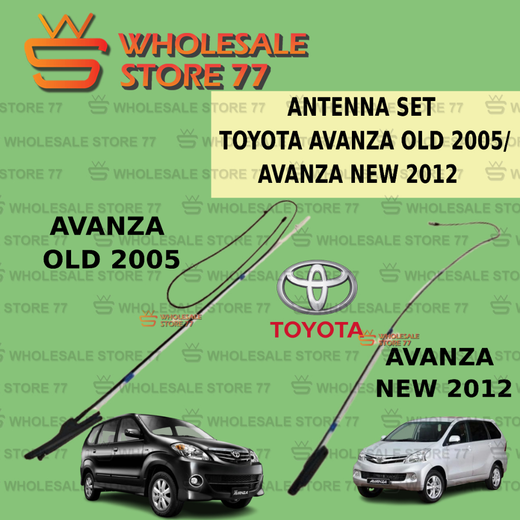 Toyota Avanza Old 2005 / Avanza ใหม่ 2012 เสาอากาศชุดด้านข้าง Fm/Am เสาอากาศวิทยุติดรถยนต์/เสาอากาศว