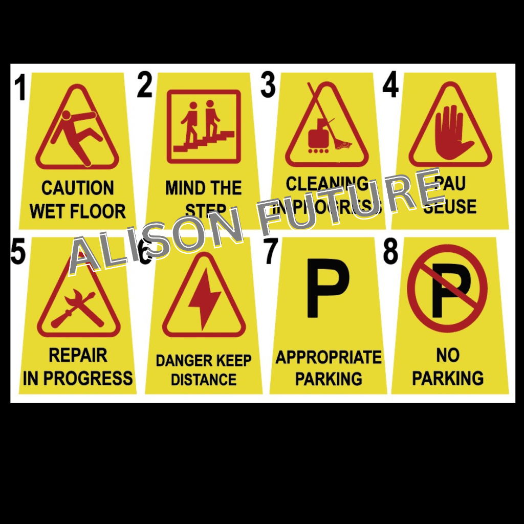 WET FLOOR CAUTION SIGN BOARD ไม่มีป้ายทางเข้า