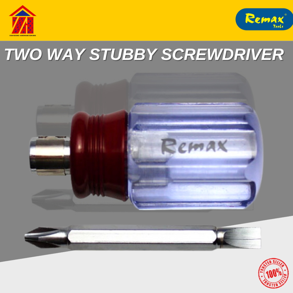L MALL REMAX 68SD222 TWO WAY STUBBY SCREWDRIVER 6 X 38MM TWO WAY SCREW DRIVER