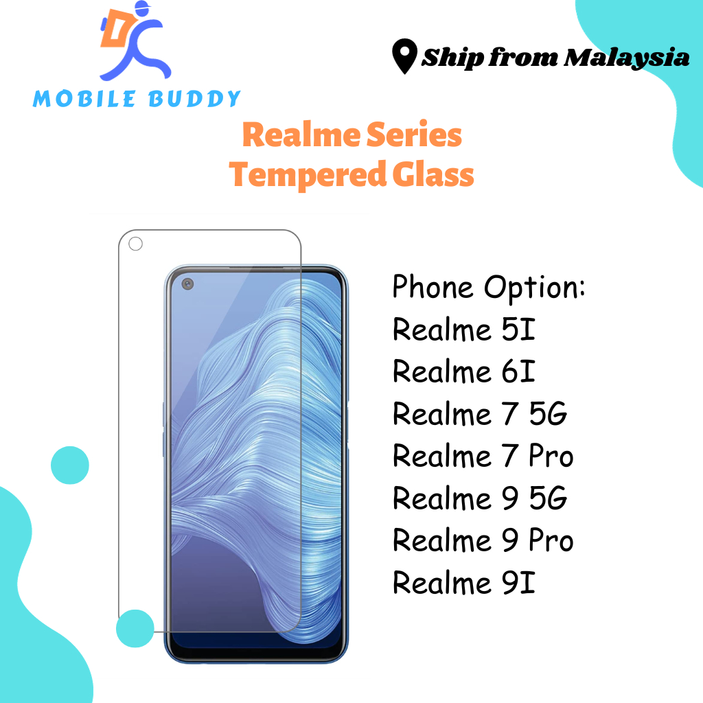 Mb Realme 5I/6I/7 5G/7 Pro/9 5G/9 Pro/9I Clear Screen กระจกนิรภัยป้องกันหน้าจอ
