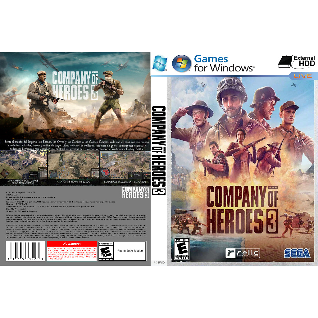 COMPANY OF HEROES 3 PC GAME ออฟไลน์ [Pendrive INSTALLATION]