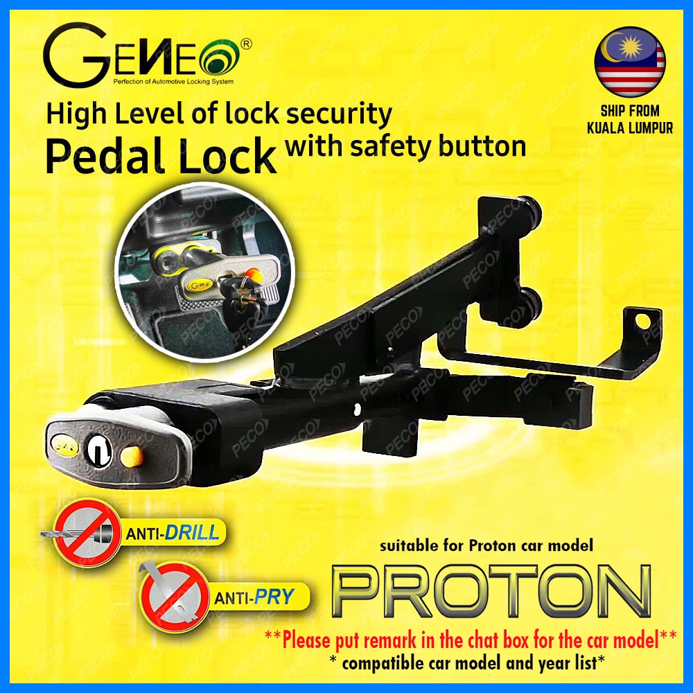 GENEO ล็อคคันเหยียบรถยนต์ Auto Manual Push Start / Key Start สําหรับ Proton, Perodua, Honda, Volkswa